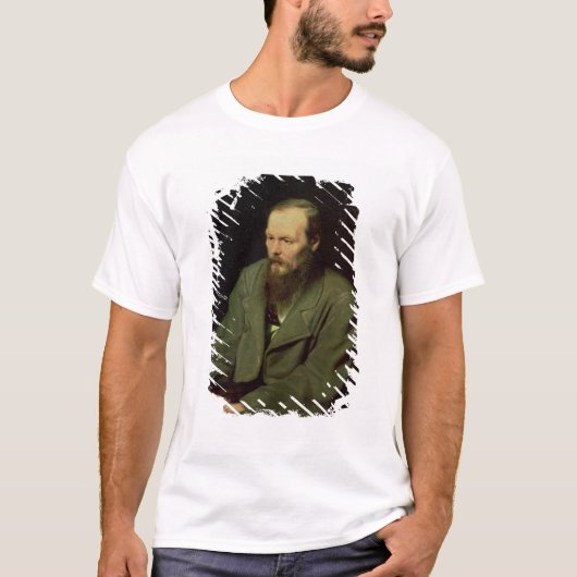 Porträt von Fyodor Dostoyevsky 1872 T-Shirt (Vorderseite)