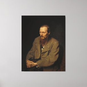 Porträt von Fyodor Dostoyevsky durch Vasily Perov Leinwanddruck