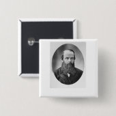 Porträt von Fyodor Mikhailovich Dostoyevsky Button (Vorne & Hinten)