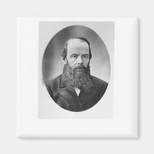 Porträt von Fyodor Mikhailovich Dostoyevsky Magnet