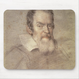 Porträt von Galileo Galilei-Astronomen Mousepad