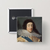 Porträt von Gaston d'Orleans Button (Vorne & Hinten)