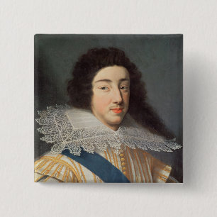 Porträt von Gaston d'Orleans Button