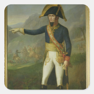 Porträt von General Charles Victor Quadratischer Aufkleber