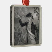 Porträt von General Francis Marion am Kampf O Silbernes Ornament (Rechts)