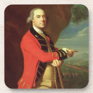 Porträt von General Thomas Gage, c.1768 (Öl auf Getränkeuntersetzer