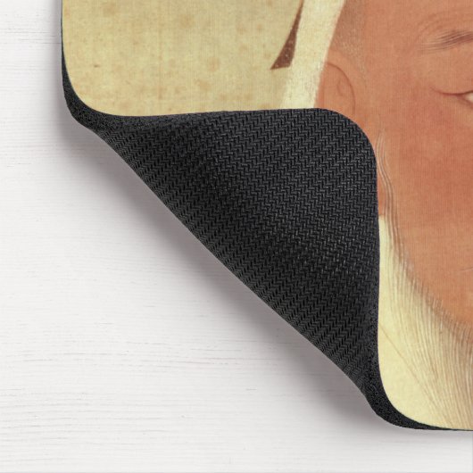 Porträt von Genghis Khan, Mongole Khan Mousepad (Ecke)