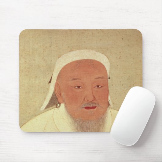 Porträt von Genghis Khan, Mongole Khan Mousepad (Mit Mouse)