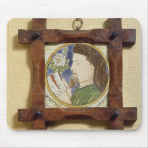 Porträt von Geoffrey Chaucer (c.1340-1400) (ceram Mousepad