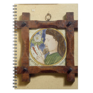 Porträt von Geoffrey Chaucer (c.1340-1400) (ceram Notizblock