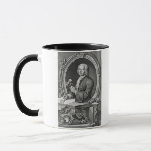 Porträt von Georg Dionysius Ehret (1710-70) engra Tasse