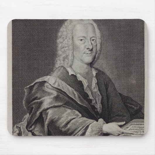 Porträt von Georg Philipp Telemann Mousepad (Vorne)
