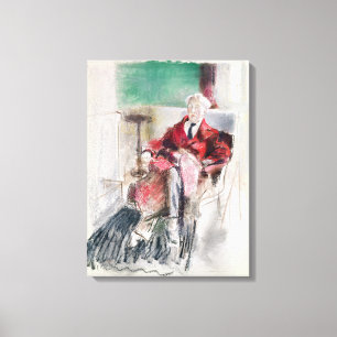 Porträt von George Moore c.1920 Leinwanddruck