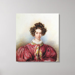 Porträt von George Sand 1830 Leinwanddruck