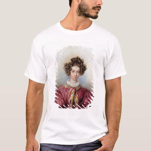 Porträt von George Sand 1830 T-Shirt (Vorderseite)
