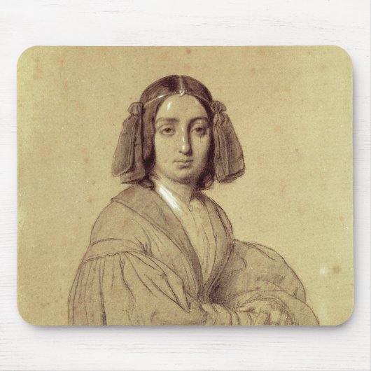 Porträt von George Sand 1837 Mousepad (Vorne)