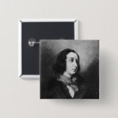 Porträt von George Sand, 1838 Button (Vorne & Hinten)