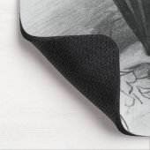 Porträt von George Sand hinter ihrem Fan Mousepad (Ecke)