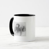 Porträt von George Sand hinter ihrem Fan Tasse (Vorderseite Links)
