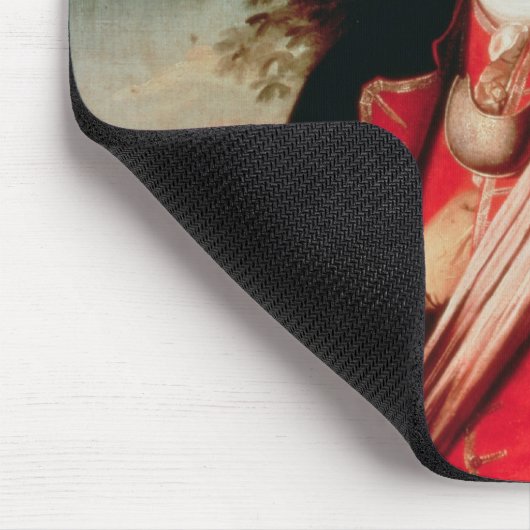 Porträt von George Washington 1772 Mousepad (Ecke)