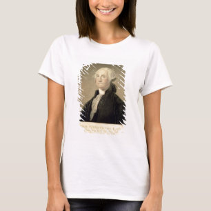 Porträt von George Washington, graviert von T-Shirt