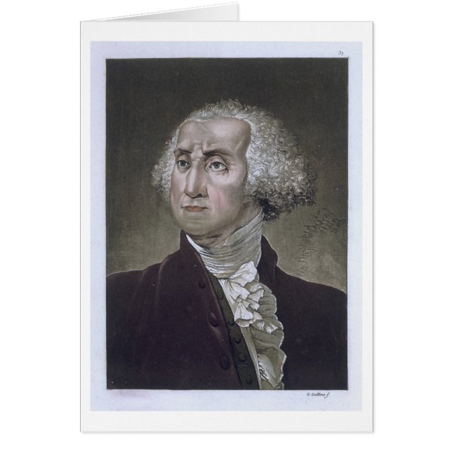 Porträt von George Washington, von 'Le Costume An (Vorne)