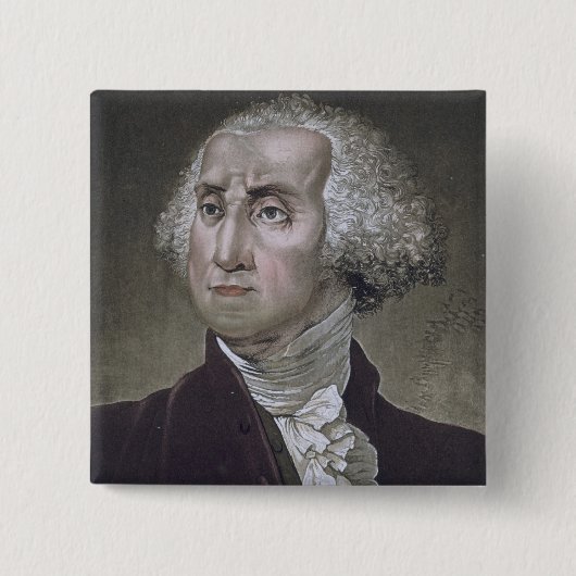Porträt von George Washington, von 'Le Costume An Button (Vorderseite)