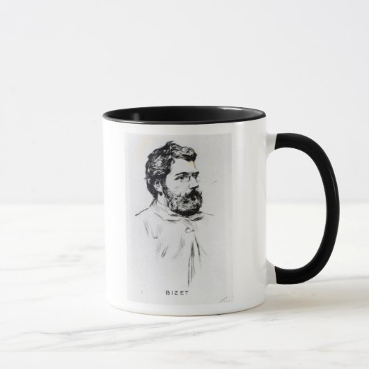 Porträt von Georges Bizet Tasse (Rechts)
