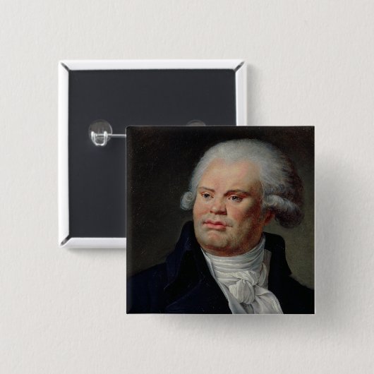 Porträt von Georges Danton Button (Vorne & Hinten)