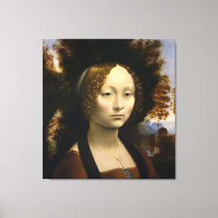 Porträt von Ginevra de Benci von Leonardo da Vinci Leinwanddruck