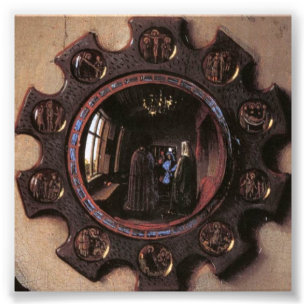 Porträt von Giovanni Arnolfini und Ehefrau (Detail Fotodruck
