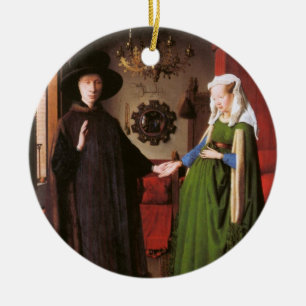 Porträt von Giovanni Arnolfini und seine Ehefrau Keramik Ornament