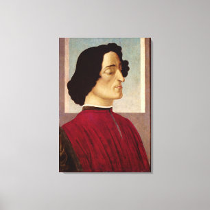 Porträt von Giuliano de Medici c.1480 Leinwanddruck
