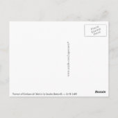 Porträt von Giuliano de Medici von Botticelli Postkarte (Rückseite)