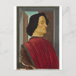 Porträt von Giuliano de Medici von Botticelli Postkarte