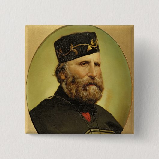 Porträt von Giuseppe Garibaldi Button (Vorderseite)