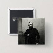 Porträt von Giuseppe Garibaldi Button (Vorne & Hinten)