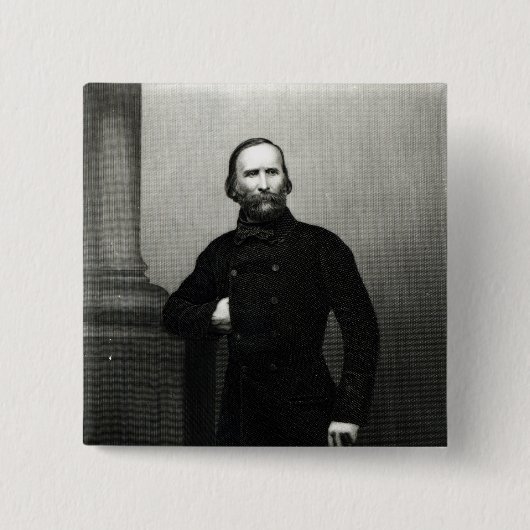 Porträt von Giuseppe Garibaldi Button (Vorderseite)