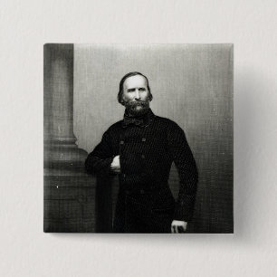 Porträt von Giuseppe Garibaldi Button