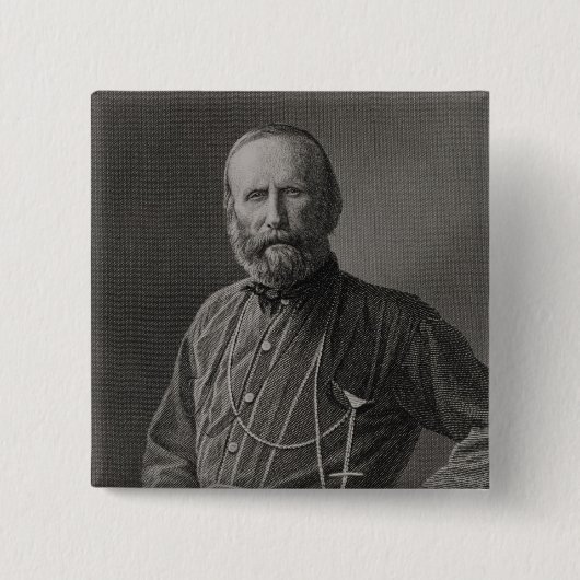 Porträt von Giuseppe Garibaldi Button (Vorderseite)