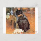 Porträt von Gothilda Furstenberg Postkarte (Rückseite)