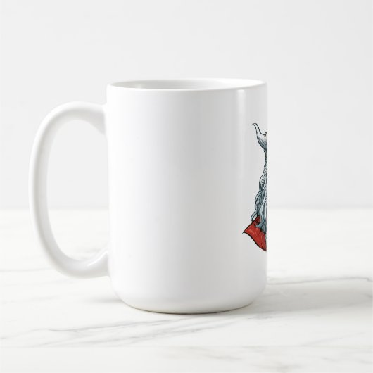 Porträt von Gott Odin Kaffeetasse (Links)