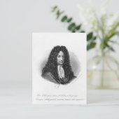Porträt von Gottfried Wilhelm Baron de Leibniz Postkarte (Stehend Vorderseite)