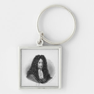 Porträt von Gottfried Wilhelm Baron de Leibniz Schlüsselanhänger