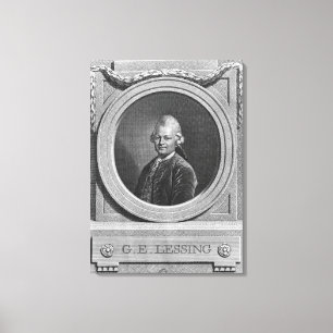 Porträt von Gotthold Ephraim Lessing Leinwanddruck