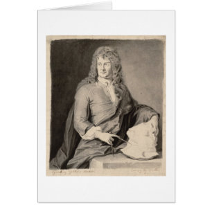 Porträt von Grinling Gibbons (1648-1721) (w/c auf