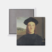 Porträt von Guidobaldo da Montefeltro, Herzog von  Magnet (Vorderseite/Rückseite)