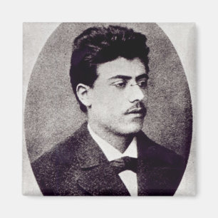 Porträt von Gustav Mahler, 1878 Magnet