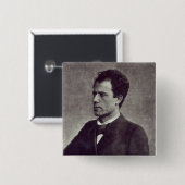 Porträt von Gustav Mahler, 1897 Button (Vorne & Hinten)