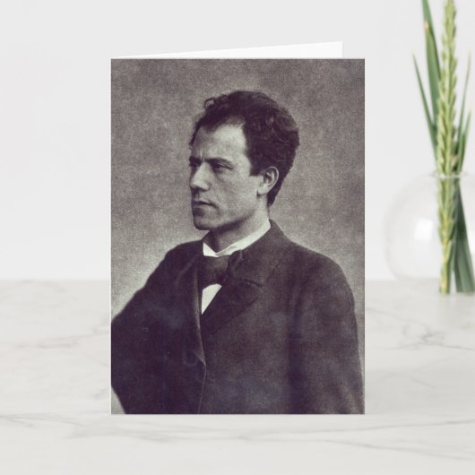 Porträt von Gustav Mahler, 1897 Karte (Vorderseite)